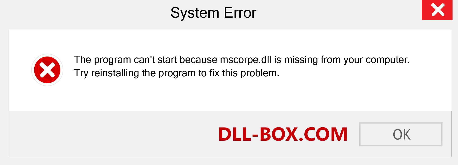  mscorpe.dll file is missing?. Download for Windows 7, 8, 10 - Fix  mscorpe dll Missing Error on Windows, photos, images