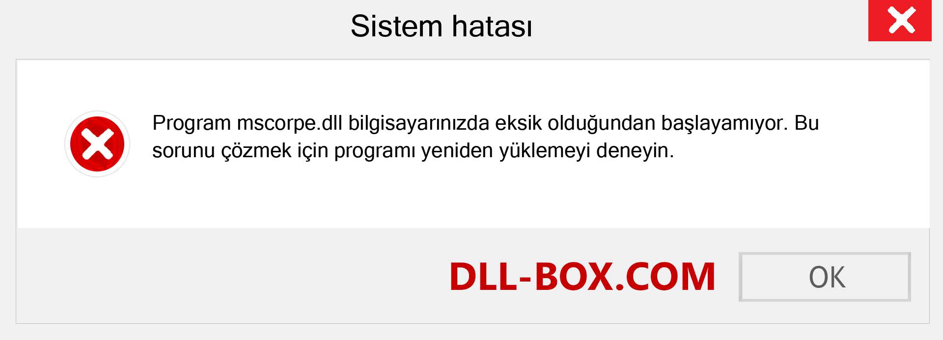 mscorpe.dll dosyası eksik mi? Windows 7, 8, 10 için İndirin - Windows'ta mscorpe dll Eksik Hatasını Düzeltin, fotoğraflar, resimler